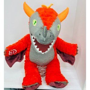Build-a-Bear Great Wolf Lodge Magiquest 16" Plush Charlock Red Dragon Glow dark